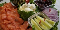 Lox, Bagel and Cream Cheese Tray